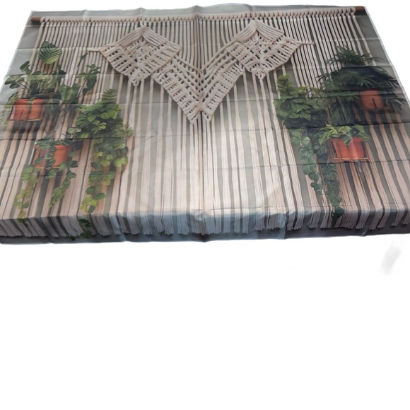 Boho Macrame Plant Backdrop Photo Backdrop Photo Props 51”x60” Background - Picture 2 of 6